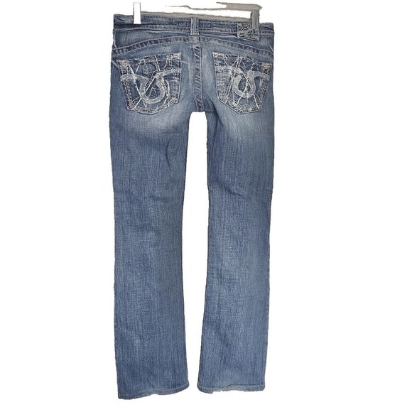 Big Star Sweet Boot Ultra Low Rise Distressed Jeans  Size 29 Stretch - Picture 2 of 7